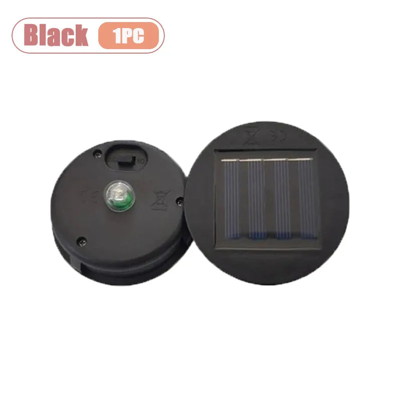 1-20PCS Novelty Hollow Solar Projection Lamp Replacement Cover Waterproof Pattern Light Shade Decorative Garden Accessories Vue Black-1PC