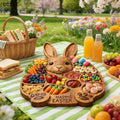 2026 Easter Bunny Wooden Charcuterie Board, Rabbit Wooden Deli Board, Cute Rabbit-Shaped Serving Tray With Compartments〔CC11〕 Vue Default Title