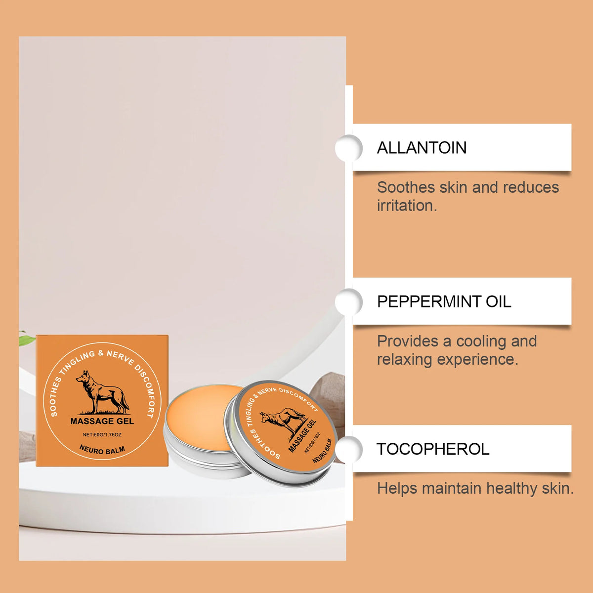 Joint Care Balm - Daily Relief for Joint Discomfort, Cooling Sensation, Boosts Vitality, External Use Moisturizing Balm Vue