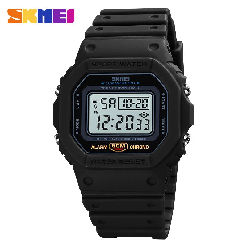 SKMEI 1628 Men's Digital Sports Watch – LED, Waterproof Digital Sports Watch Vue