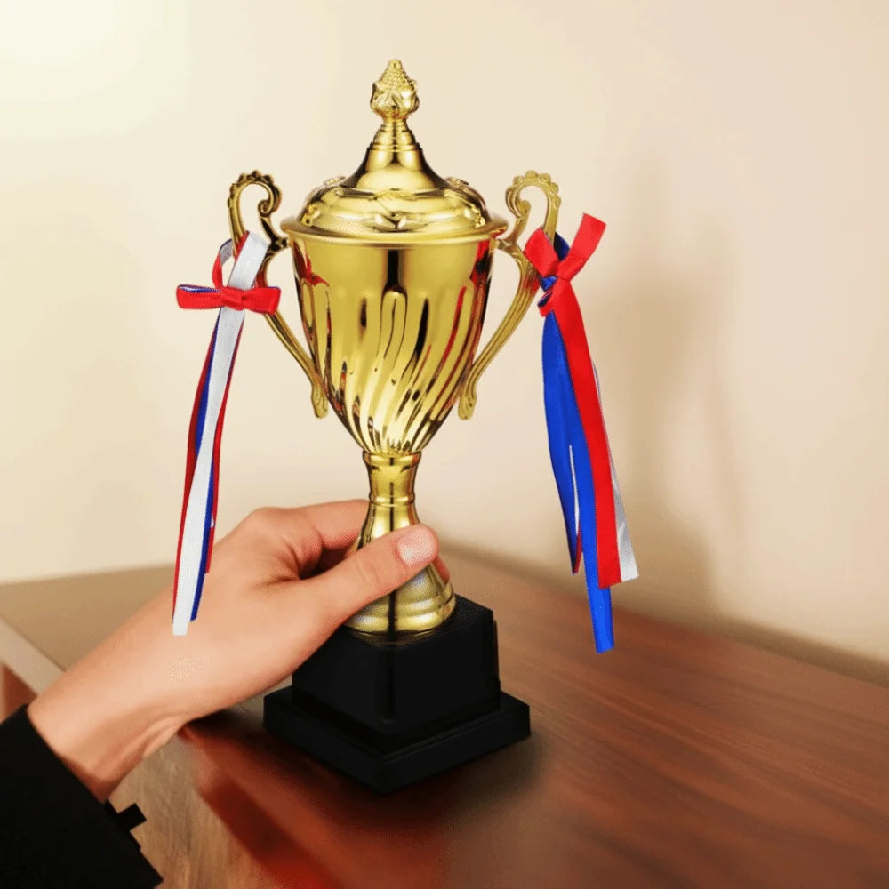 29/33/36cm Gold Trophy Cup Large Size Height Design Sports Trophy Event Props Metal Material Competition Trophy Vue