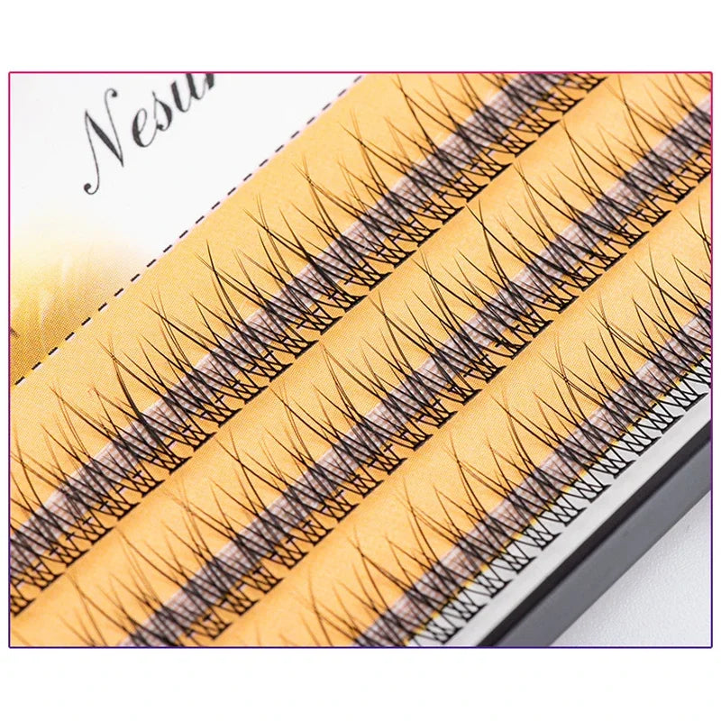 The latest Korean pop fishtail type Fashion dovetail fly eyelash Two long middle short plant grafting false eyelashes wholesale Vue
