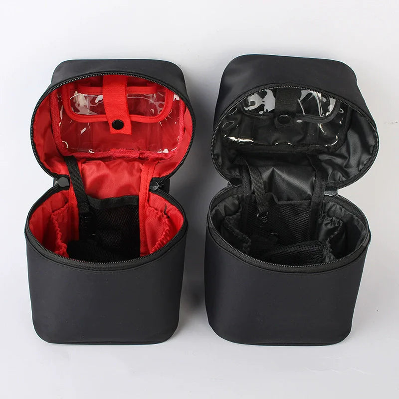 Travel Barrel Shaped Makeup Organizer Female Cosmetic Toiletry Wash Zipper Pouch Women's Trip Make Up Box Accessories Supplies Vue