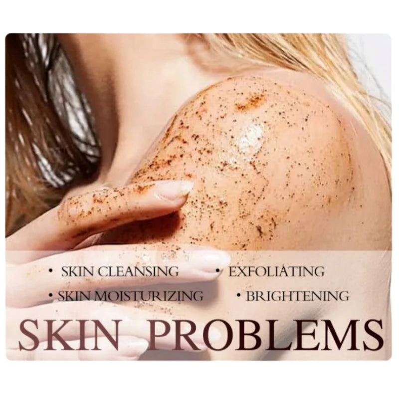 260g Coffee Body Scrub, Deeply Cleanses the Body, Exfoliates Dead Skin Cells, and Brightens Skin Tone Vue