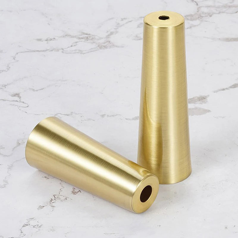 Safety Mat Bottom Safe Pad Furniture Iron Foot Cover Copper Tip Brushed Brass Table Chair Cylinder/Conical Cap Protector Bottom Vue