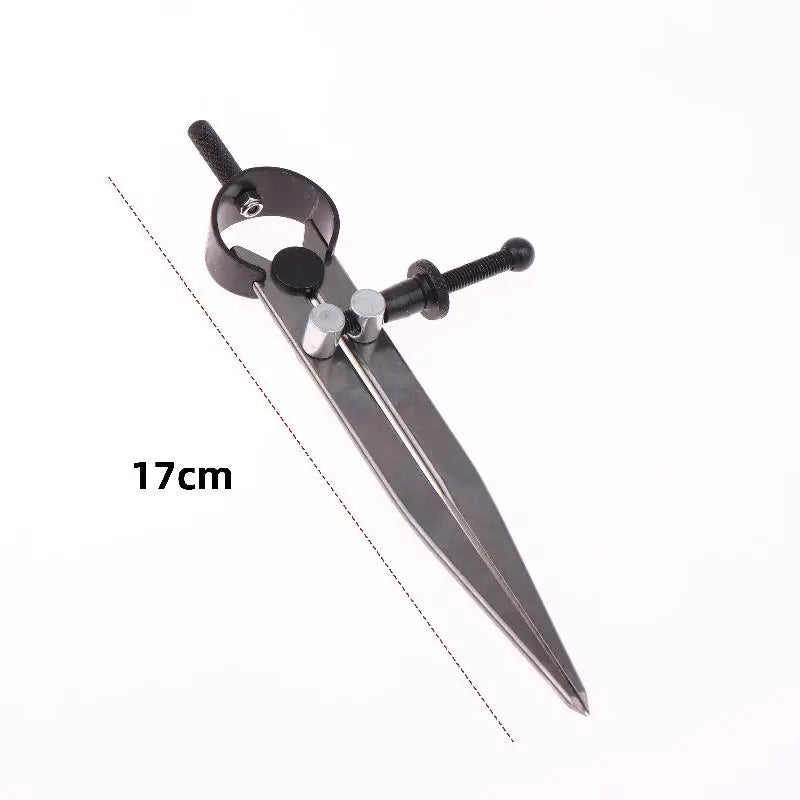 1 Piece Adjustable Compasses Gauges Leathercraft Line Marking Gauge Wing Divider Rotating Scratch Gauge Handcraft Leather Tool Vue 125MM