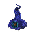 Floral Halloween Witch Hat Twisted Adjustable Cosplay Accessories Tall Pointed Cone Top Gothic Wizard Cap Halloween Party Vue Purple