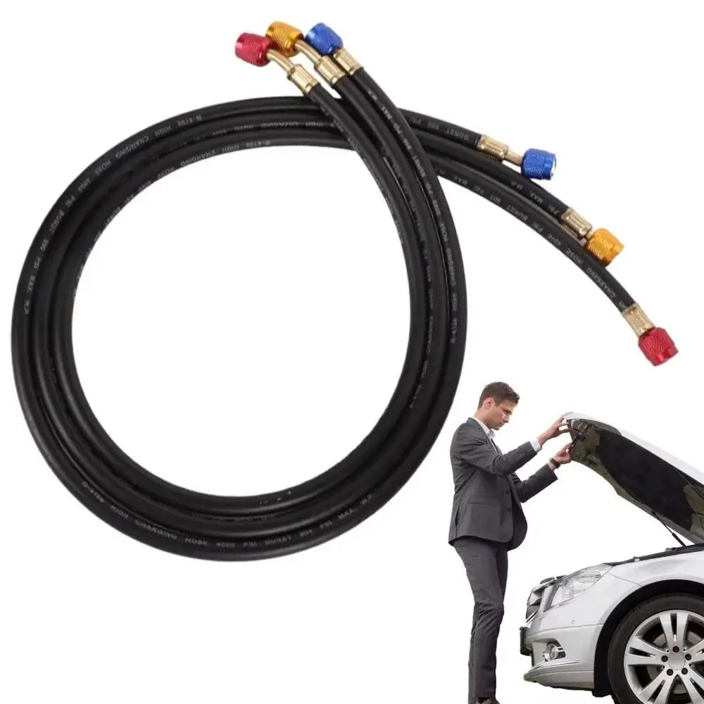 Rubber Charging Hose Set Fluorinated Tubes Fluoridation Detection High Pressure Charging Hose 800psi Max Pressure Vue