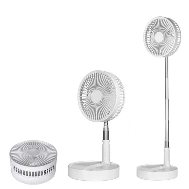ROFAELEC USB Rechargeable Desktop Fan – Telescopic Folding Rechargeable Desktop Fan Vue