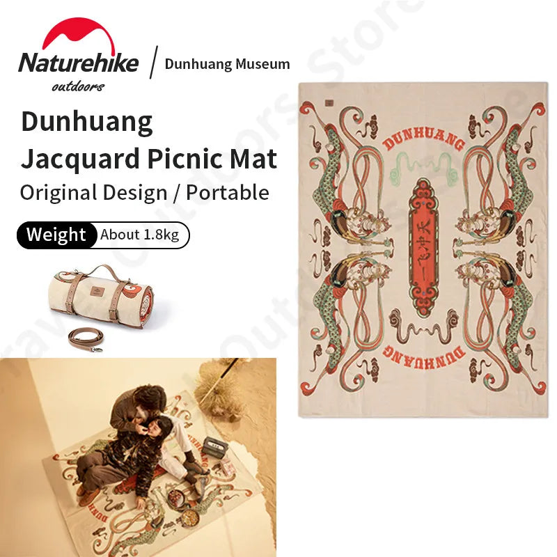 Naturehike Dunhuang Jacquard Picnic Mat 200x150cm | Large Outdoor Blanket Outdoor Picnic Mat Vue