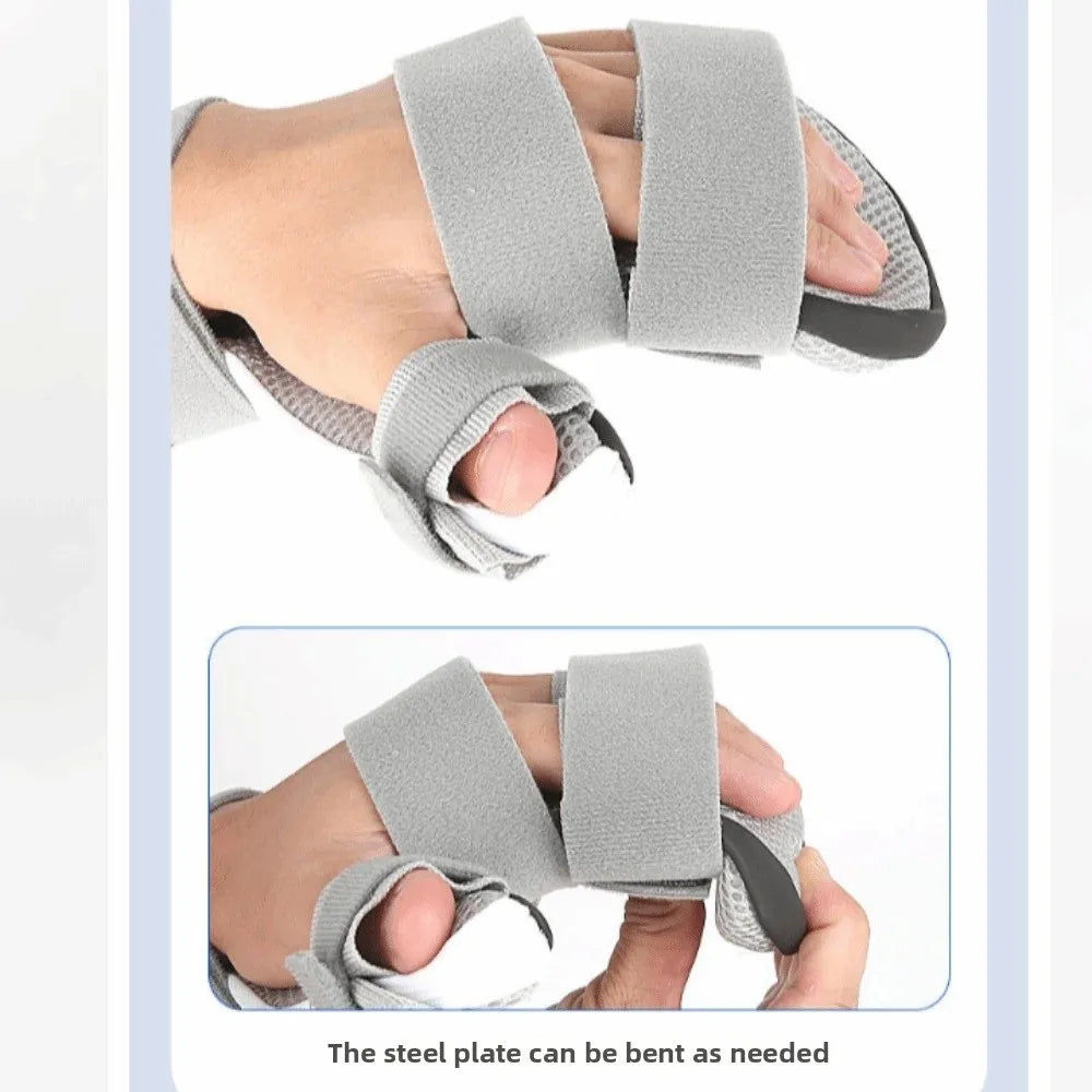 Orthotic Detachable Wrist Support Splint Lightweight Adjustable Finger Splint Bendable Breathable Hand Brace Straightening Vue