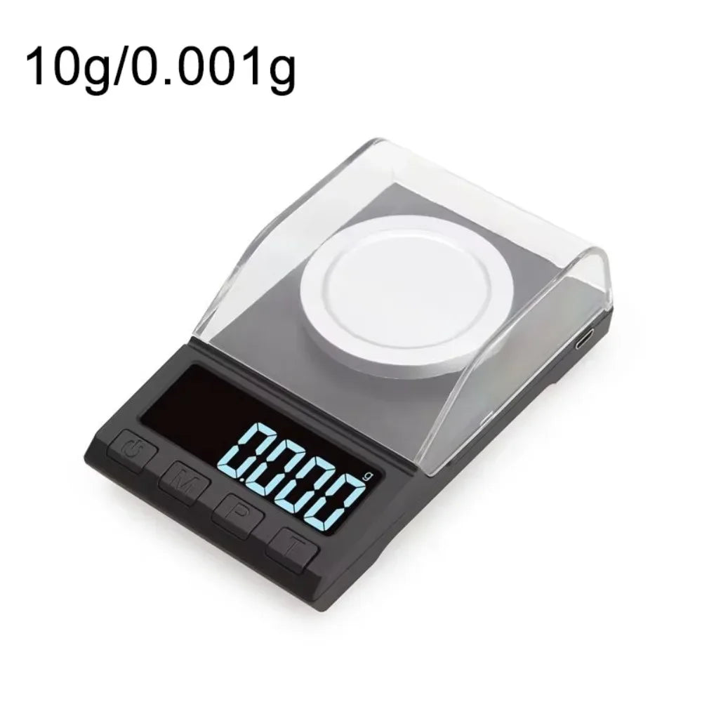 200g/100g/50g/20g/10g 0.001g Precision Digital Scale High Precision Portable Electronic Balance Scale Durable Dustproof Vue Style 1