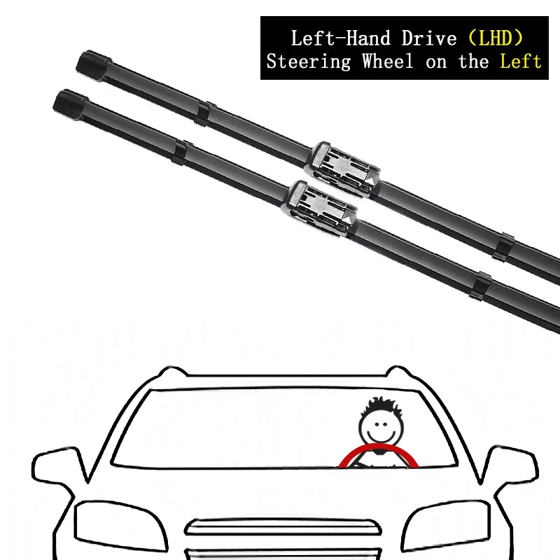 Ford Bronco Sport 2021-2023 Premium Beam Wiper Blades – Pair Windshield Wiper Blades Vue LHD