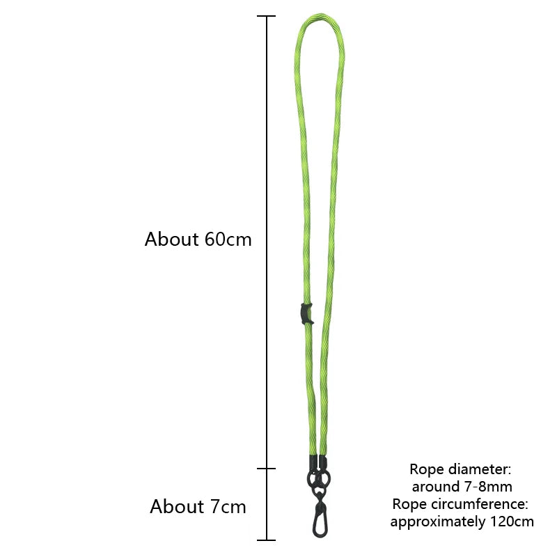 1pcs Universal 120CM Crossbody Lanyard Strap Chain For Phone Case Cover Sport Climbing Colorful Nylon Single Cord Rope Vue