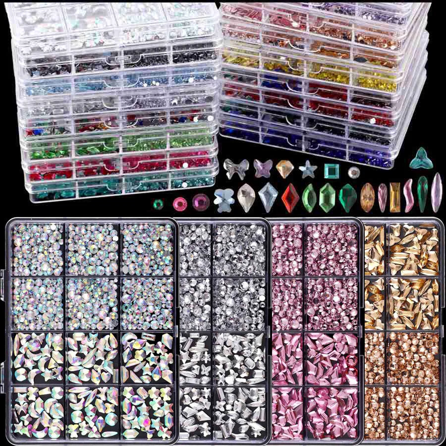 Nail parts nail art glitter rhinestone Crystal gems jewelry Bead Manicure decoration accessories nail supplies for professionals Vue