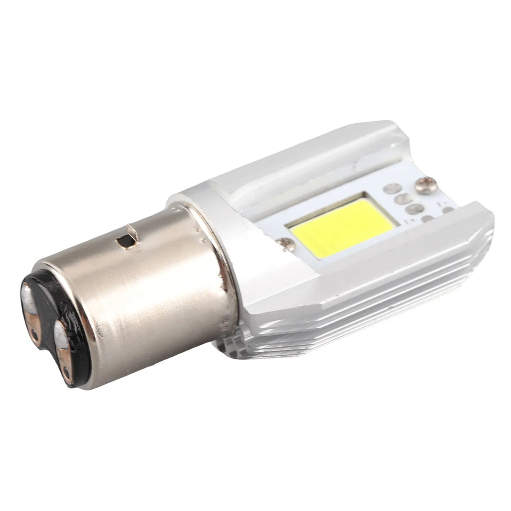 BA20D Motorcycle LED Headlight Blub High/Low Beam Light COB Scooter Head Lamp Motorcycle COB Headlight Bulb Vue