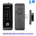 JDS6 TTLOCK APP Sliding Glass/Wood Fingerprint Lock Bluetooth Biometric Electronic Office Password 13.56Mhz RFID Keyless Unlock Vue JDS6B-TT
