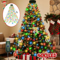 Christmas Tree Waterfall Lights-400/320High-Brightness LEDsUSB&Remote Control,8Lighting Modes Indoor/Outdoor Christmas TreeDeco Vue Multicolor 320LED