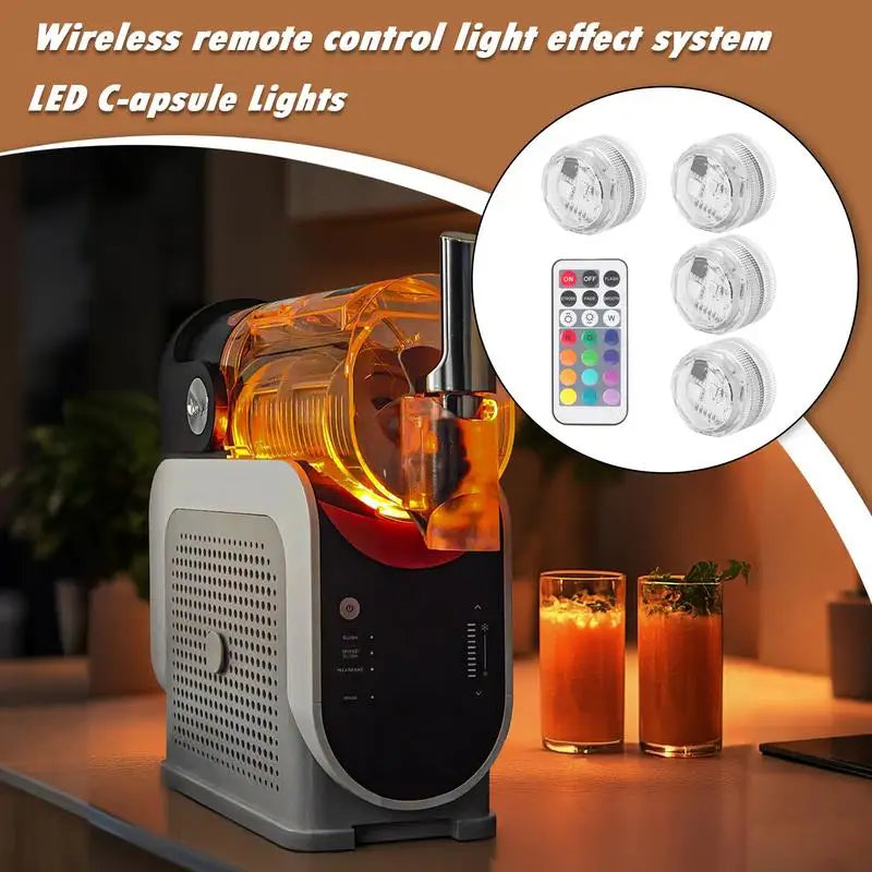 4pcs 13Colors 4 Modes Submersible LED Lights Wireless Remote Control Reusable Light for Birthday Decorations Spa Halloween Vue