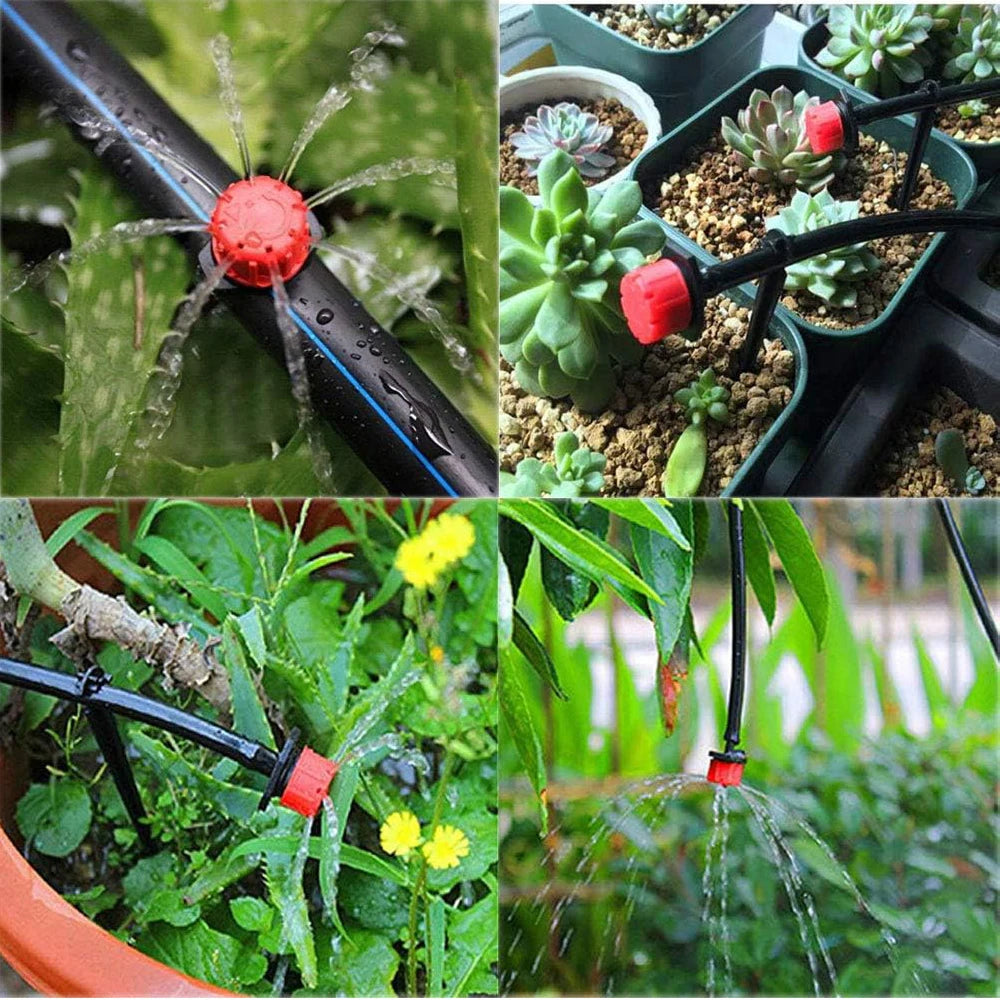5-20M Micro Drip Irrigation System Kit Adjustable Drippers Nozzles for Garden Patio Lawn Plant Watering Automatic Sprinkler Vue