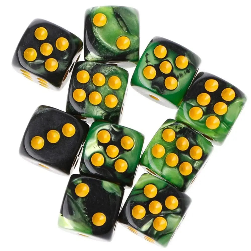Durable 12mm Number Family Party Round Corner Board Games Transparent Table Game Dice Set Digital Game Dices Polyhedral Dice Vue