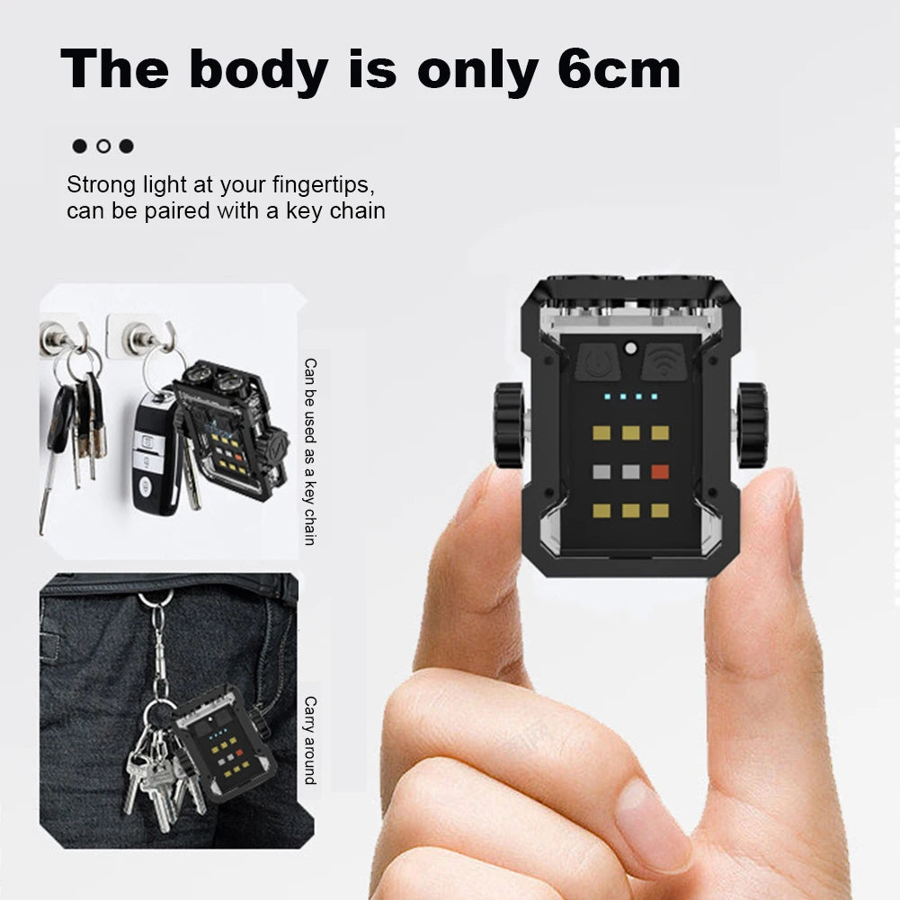 Dual LED USB Rechargeable Pocket Keychain Lantern 200LM Rechargeable Pocket Lantern Vue