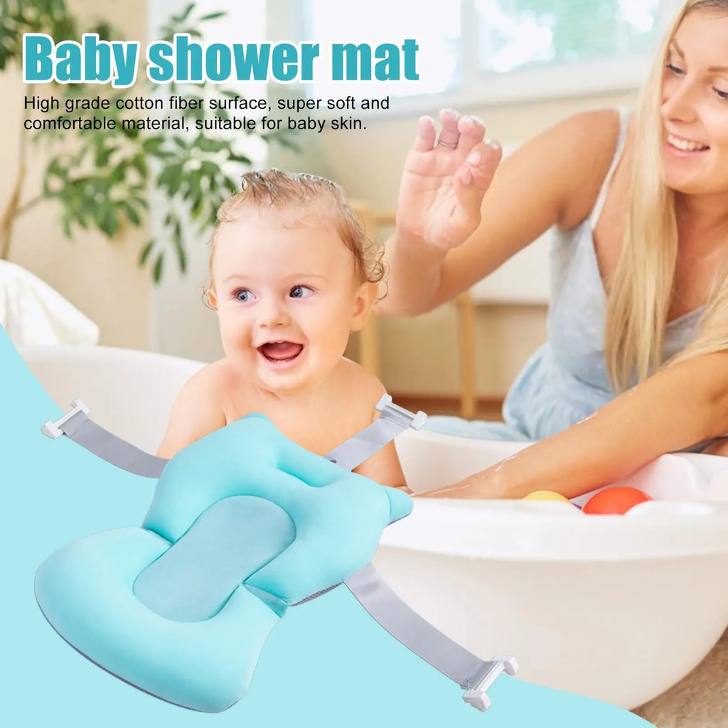 43x28x22cm Anti Slip Bathtub Safety Pad for Kids Young Children Bathing Seat Pad for Home Apartment Bathroom Sink Shower Girl Vue