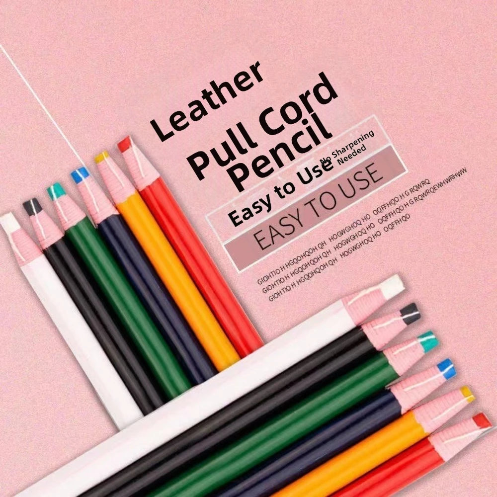 3/6/12pcs Bright Colors Fabric Marking Pencil Water-Soluble DIY Tailor Chalk Crayon No-Sharpening Colorful Garment Pencil Vue