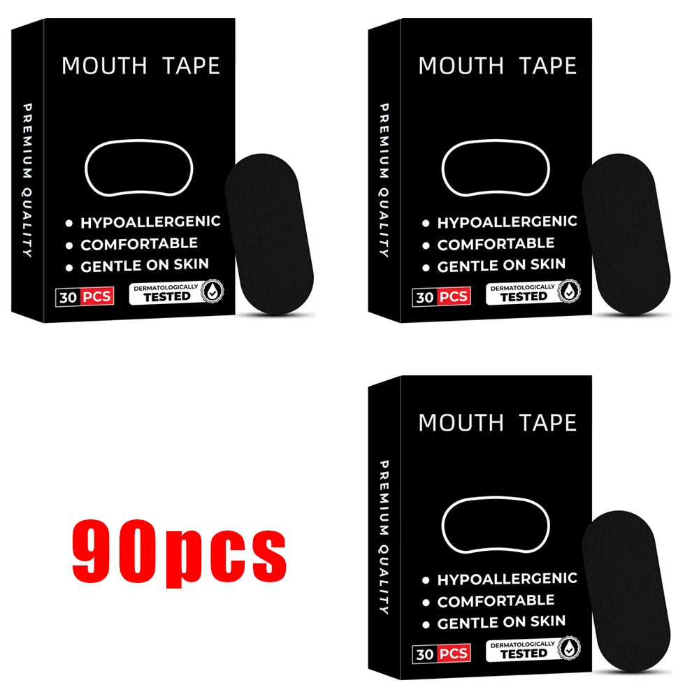 30 60 Anti Snoring Sleep Mouth Tape Breathing Nasal Strips Medical Vue 90pcs
