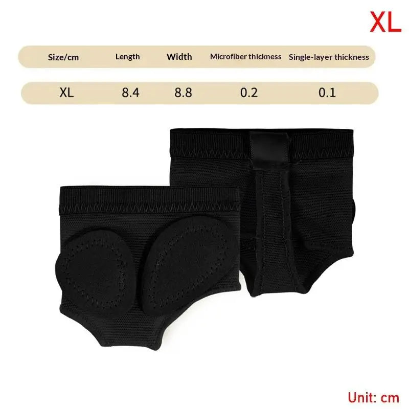 Forefoot Pad Ballet 1Pair Half Shoes Pads XSXL Toe Protection Flexible Comfort for Yoga Pilates Dancing Class Vue XL Black