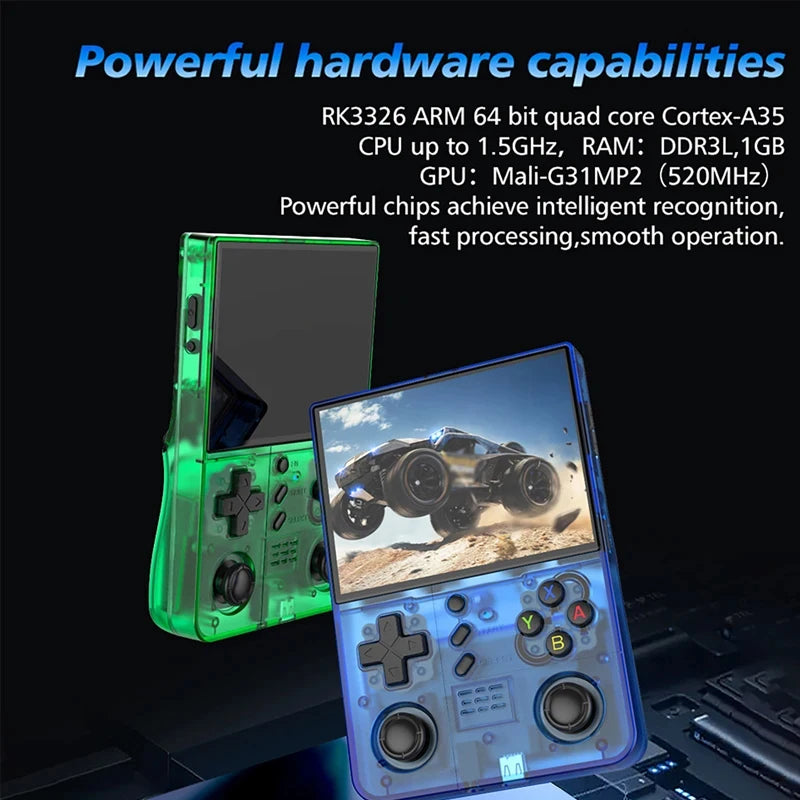 R40XX Pro Max Retro Handheld Game Console Linux System 4.2 Inch HD IPS Screen Portable Pocket Video Player 128GB Games Gift Vue
