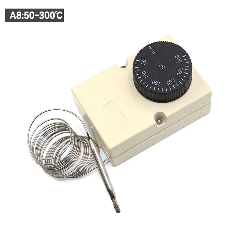 Capillary Thermostat Knob Mechanical Temperature Switch 50-300C 0-60C 0-50C 0-40C 30-110C -30-30C Vue 50-300