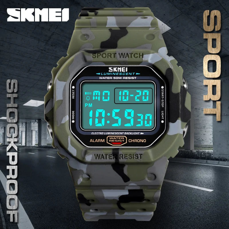 SKMEI 1471 Men's Military LED Digital Sport Watch | Waterproof Digital Sport Watch Vue