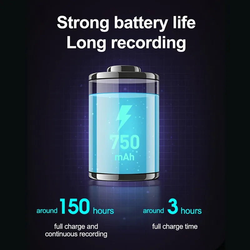 150 Hour Ultra-thin Card Digtal Voice Recorder Oculta 4-64GB Mini Activated Professional Sound Record Flash Drive Dictaphone MP3 Vue