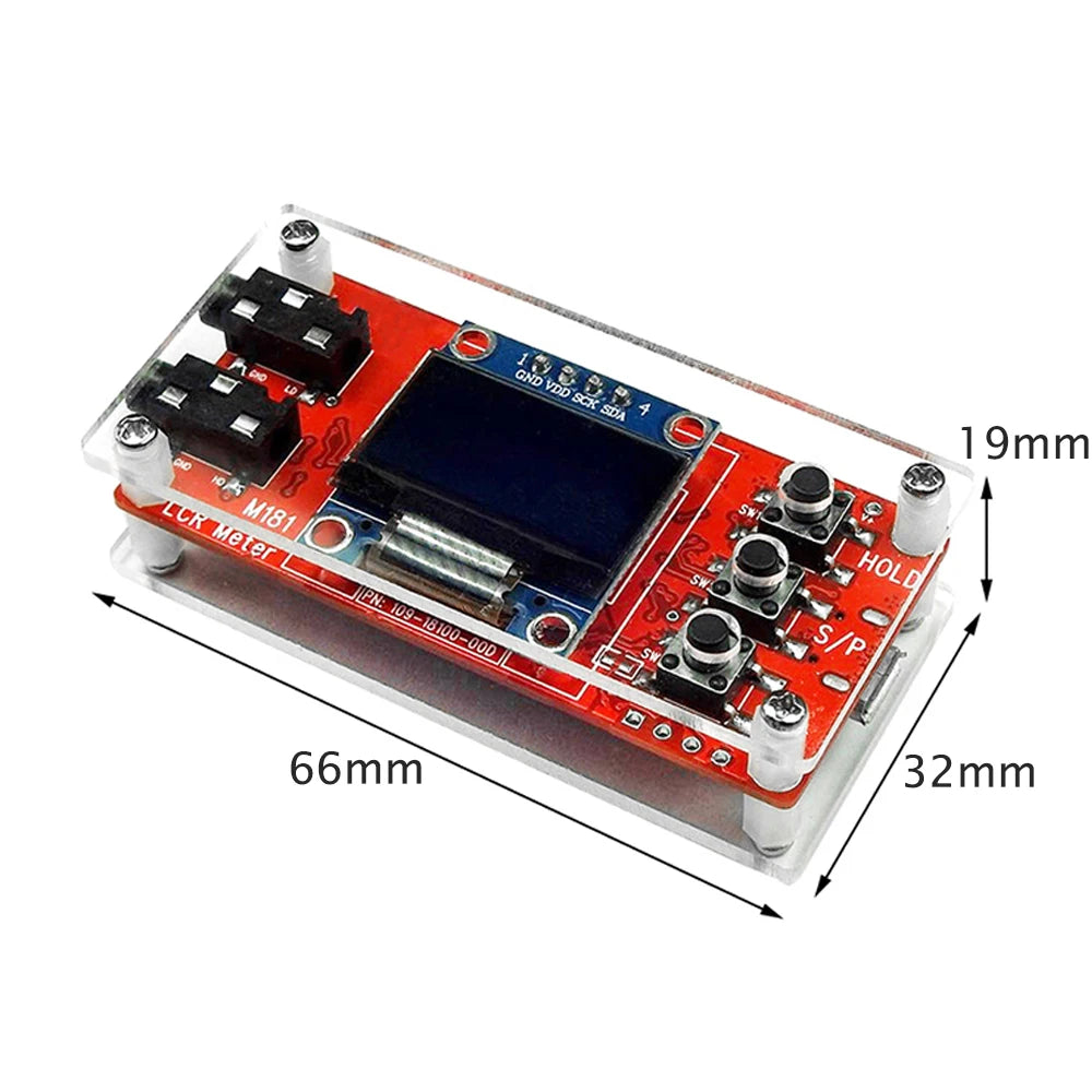 M181 LCR Bridge Tester Module High Precision Inductance Capacitance Meter USB Power Supply DC5V Capacitance Meter Welded DIY Kit Vue
