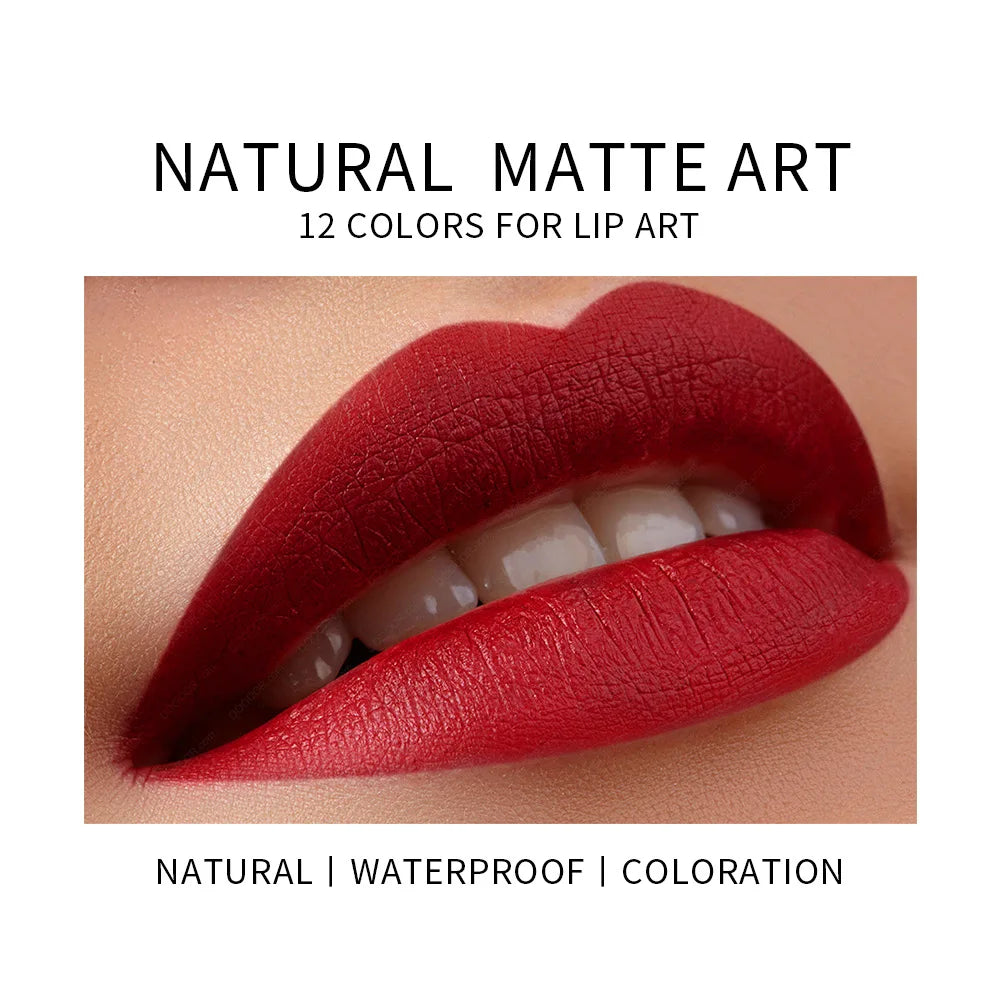 Dragan RANEE 12 colors matte velvet long lasting color lip gloss waterproof non-smudge non-sticky swirl lipstick pencil Vue