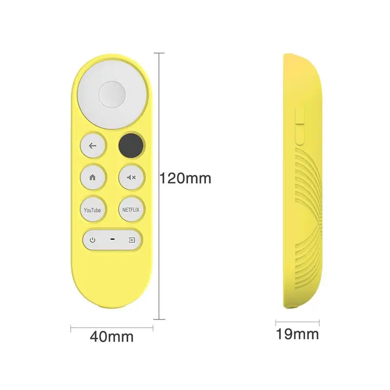 ABKW-Soft Silicone Case For Google Chromecast Remote Control Protective Cover Shell For Google TV 2020 Voice Remote Control A Du Vue