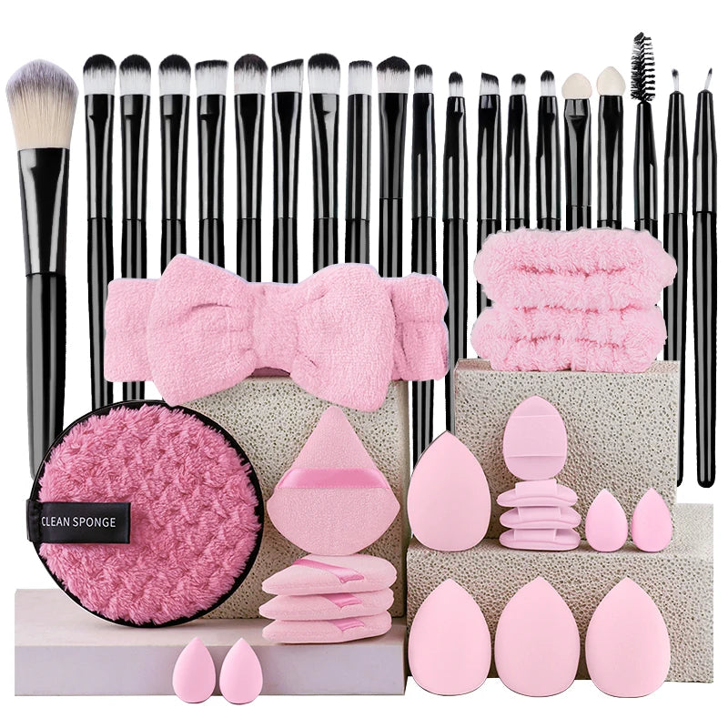 RUNTOIN 20-Piece Makeup Brush Set – Eye, Face & Blending Kit