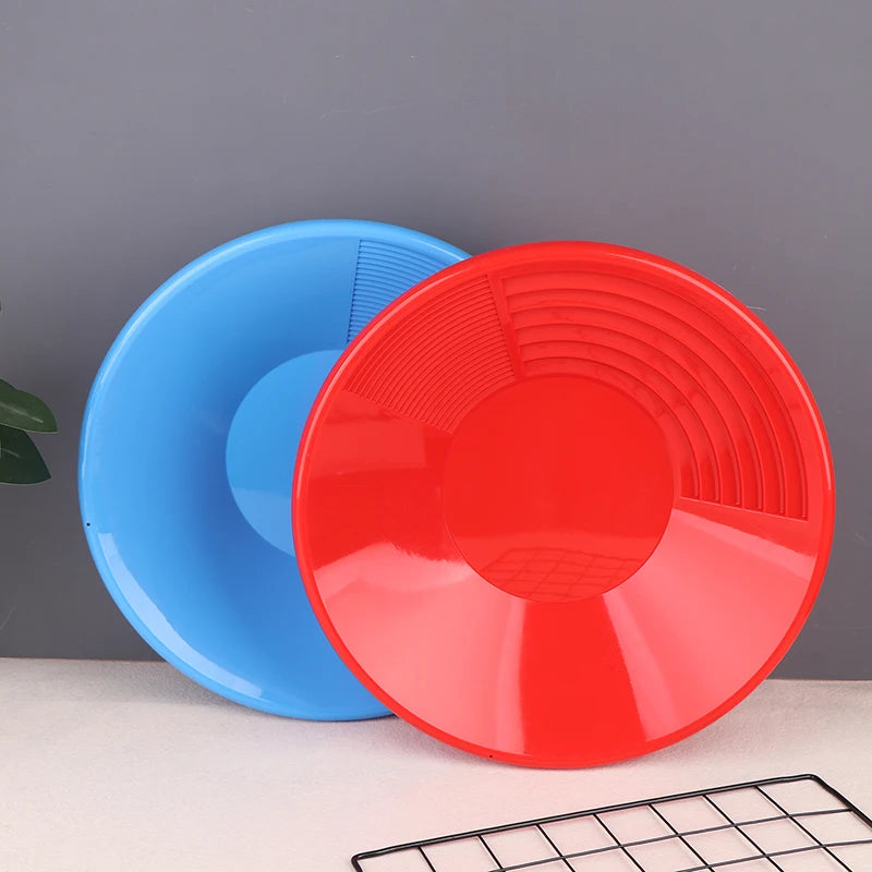380mm Gold Panning Pan ABS Gold Sifting Classifier Washing Sieve Tray Accessory Green Gold Pan Gold Panning Tool Gold Classifier Vue