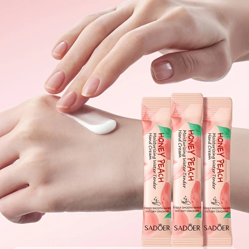 Honey Peach Moisturizing and Hydrating Hand Cream, Portable Moisturizing Stick, Hand Cream, Face Cream, Body Cream, Suitable as Souvenirs and Gifts Vue