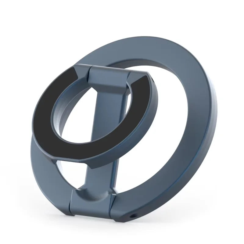 Double Sided for Magsafe Phone Stand Magnetic Phone Ring Holder Kickstand Magnet Grip for iPhone Series Samsung Gym Car Holder Vue Dark Blue