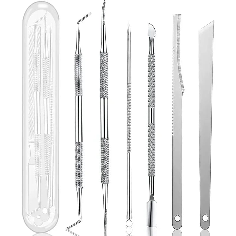 3/6Pcs foot care tool hard and hard skin remover, pedicure care tool, pedicure file, Cuticle pushers,new beauty health tools Vue
