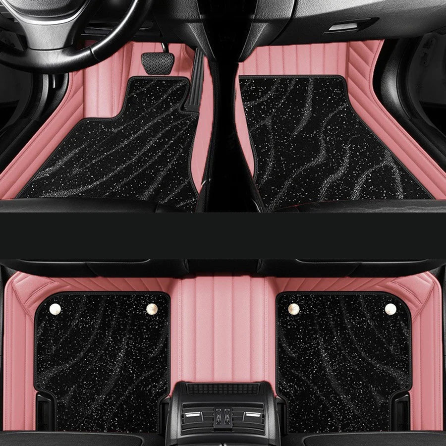 Premium Starry Sky Custom Car Floor Mat for BMW X4 2008-2022,X5 E53 E70 F15 G05 2004-2026, Interior Accessories Leather Styling Vue