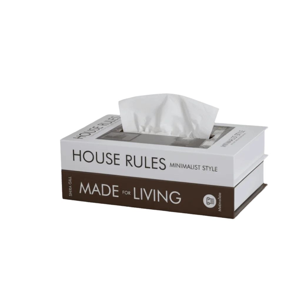 Retro Luxury Book Style Tissue Box Ornaments Container Storage Box Double Layer Decoration Napkin Holder Case Bedroom Vue Type4
