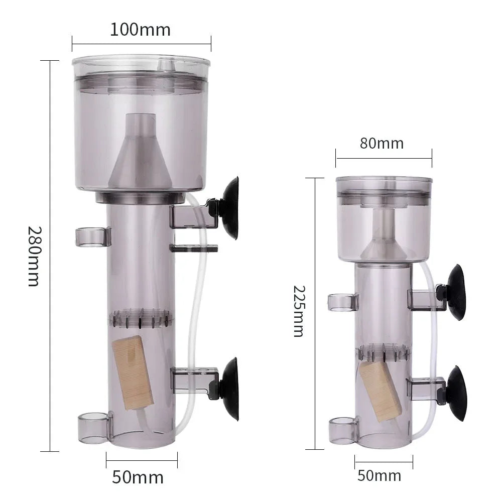 Aquarium Protein Skimmer Hanging On Pump Saltwater Filter Internal Water Tank Filter Marine Pneumatic Filter Protein Separator Vue