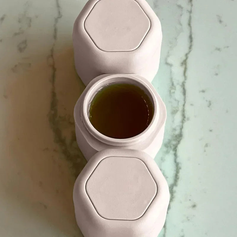 Magnetic Travel Jars Set – BPA-Free Silicone Skincare Containers Travel Cosmetic Containers Vue