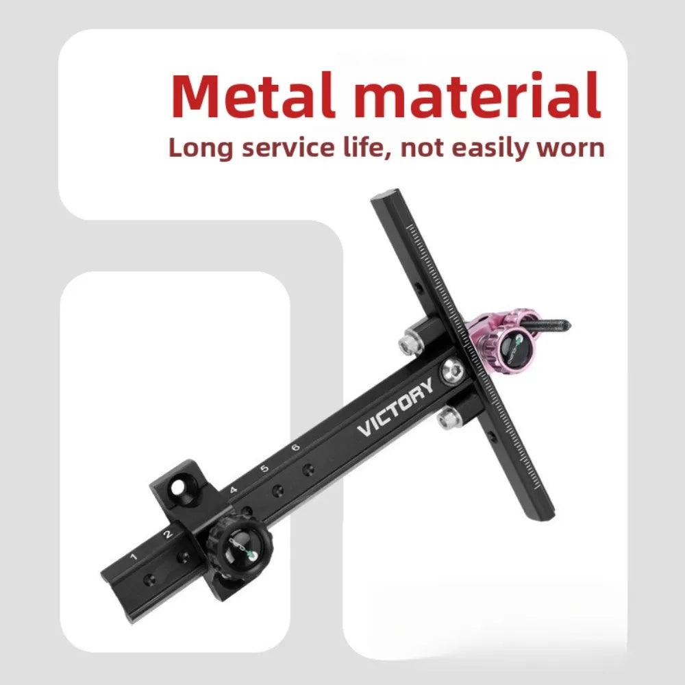Metal T-Aiming Reflex Bow Aluminum Alloy Bow and Arrow Archery Accessories Competitive Competition Outdoor Training Accessories Vue