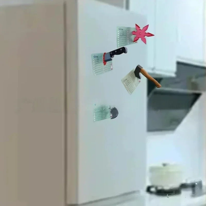 3D Knife & Axe Novelty Fridge Magnets – Fun Kitchen Decor Novelty Fridge Magnet Vue