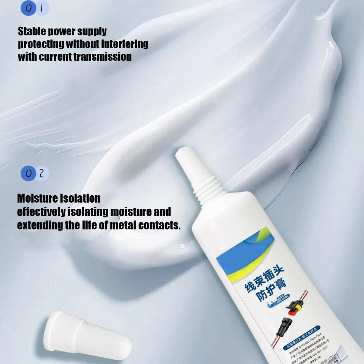 Battery Terminal Grease Electric Contact Grease Conductive Paste Electricity Compound Grease For Low Resistance Value Lubricatin Vue
