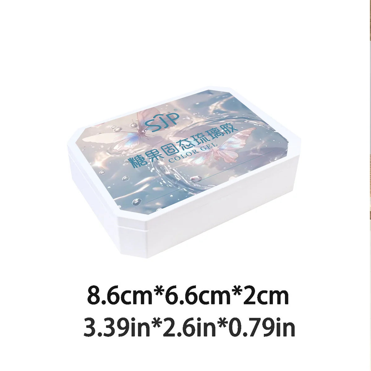 1pc Candy glass 9-grid solid nail polish gel patting gel new transparent silky thick nail art creation decoration DIY summer Vue